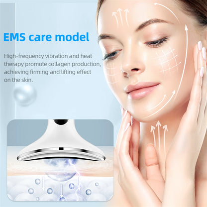 LED Face & Neck Lifting Massager – 4 Color Light Therapy & Skin Tightening Device