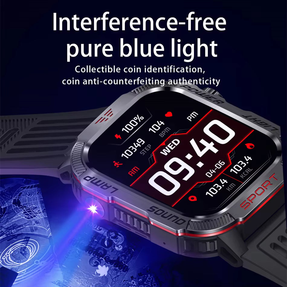 Nlhemin™ Men's Military Outdoor Sports Smart Watch for Android & IOS