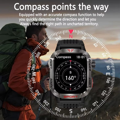 Nlhemin™ Men's Military Outdoor Sports Smart Watch for Android & IOS