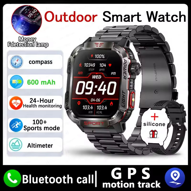 Nlhemin™ Men's Military Outdoor Sports Smart Watch for Android & IOS